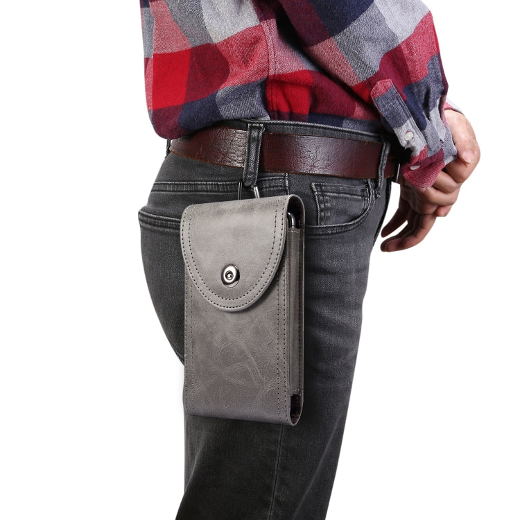 Single Case Multi-functional Universal Mobile Phone Waist Bag For 6.5 Inch or Below Smartphones (Dark Gray)
