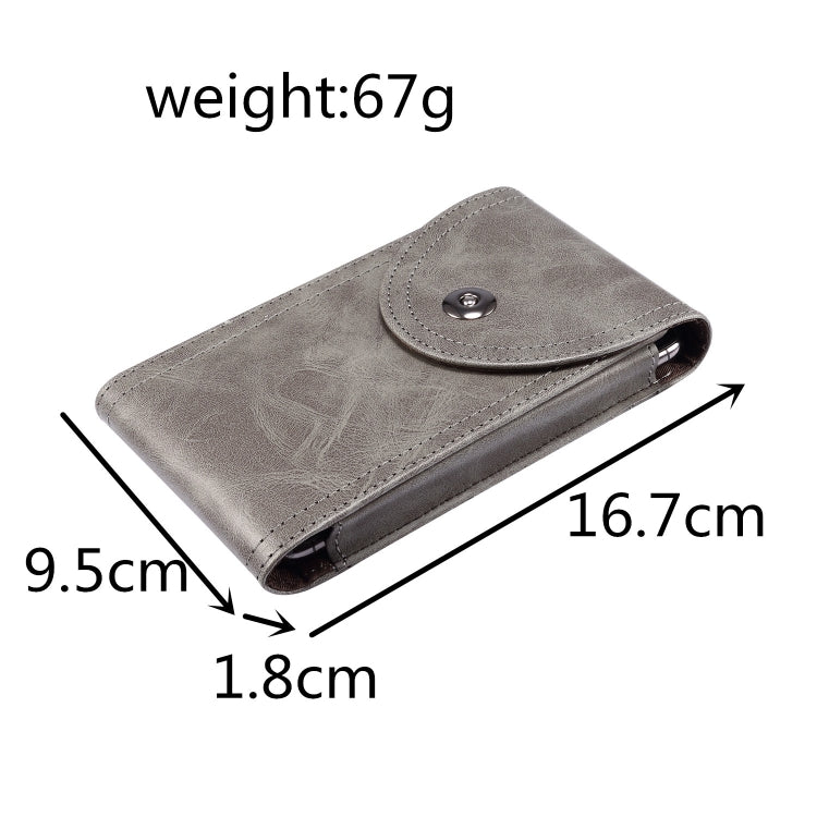 Single Case Multi-functional Universal Mobile Phone Waist Bag For 6.5 Inch or Below Smartphones (Dark Gray)