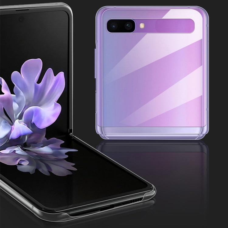 10 PCS for Galaxy Z Flip Shockproof Full Coverage PC Transparent Case (Transparent)