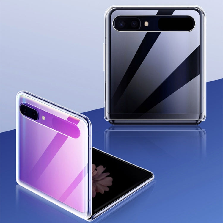 10 PCS for Galaxy Z Flip Shockproof Full Coverage PC Transparent Case (Transparent)