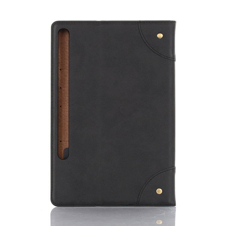 For Galaxy Tab S6 T860 / T865 Retro Book Style Horizontal Flip Leather Case with Holder & Card Slots & Wallet