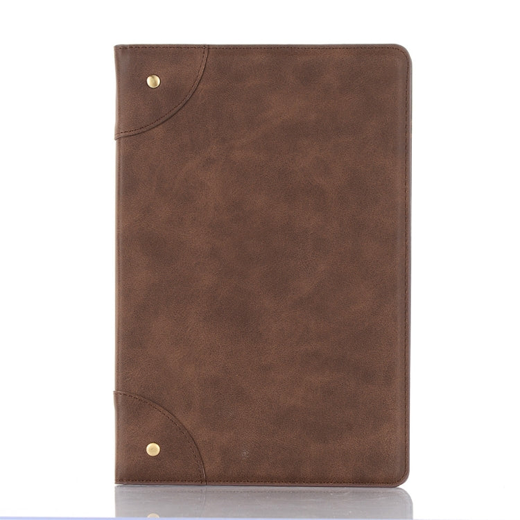 For Galaxy Tab S6 T860 / T865 Retro Book Style Horizontal Flip Leather Case with Holder & Card Slots & Wallet