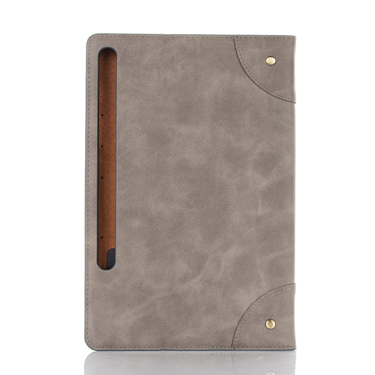 For Galaxy Tab S6 T860 / T865 Retro Book Style Horizontal Flip Leather Case with Holder & Card Slots & Wallet