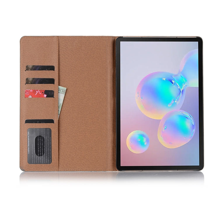 For Galaxy Tab S6 T860 / T865 Retro Book Style Horizontal Flip Leather Case with Holder & Card Slots & Wallet