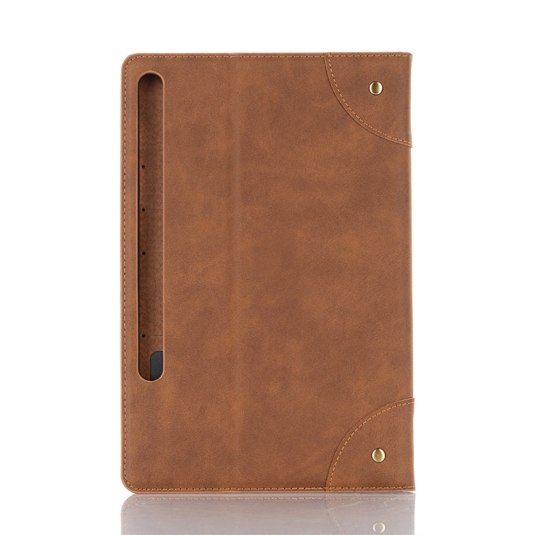 For Galaxy Tab S6 T860 / T865 Retro Book Style Horizontal Flip Leather Case with Holder & Card Slots & Wallet