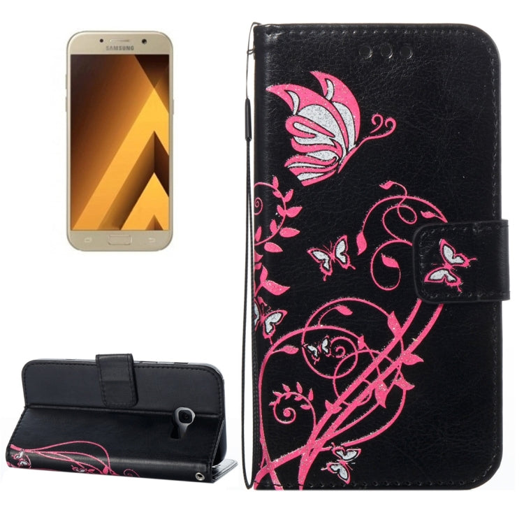 For Galaxy A3 (2017) Voltage Crazy Horse Texture Horizontal Flip Leather Case with Holder & Card Slots & Wallet & Lanyard