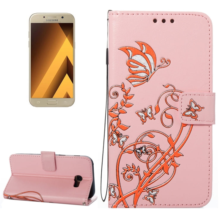 For Galaxy A5 (2017) Voltage Crazy Horse Texture Horizontal Flip Leather Case with Holder & Card Slots & Wallet & Lanyard