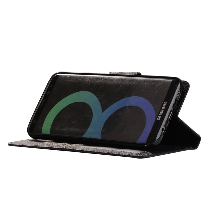 For Galaxy S8 Silk Texture Horizontal Flip Leather Case with Wallet & Holder & Card Slot & Photo Frame
