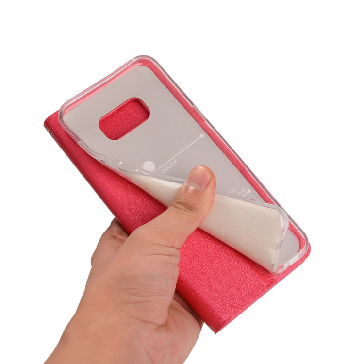 For Galaxy S8 Silk Texture Horizontal Flip Leather Case with Wallet & Holder & Card Slot & Photo Frame