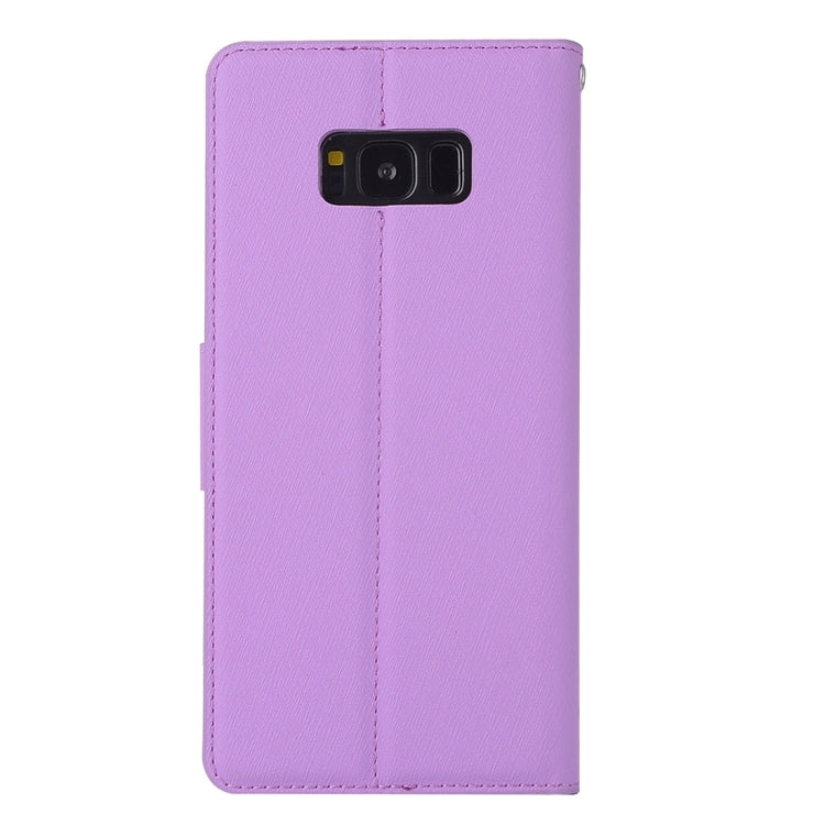 For Galaxy S8 Silk Texture Horizontal Flip Leather Case with Wallet & Holder & Card Slot & Photo Frame