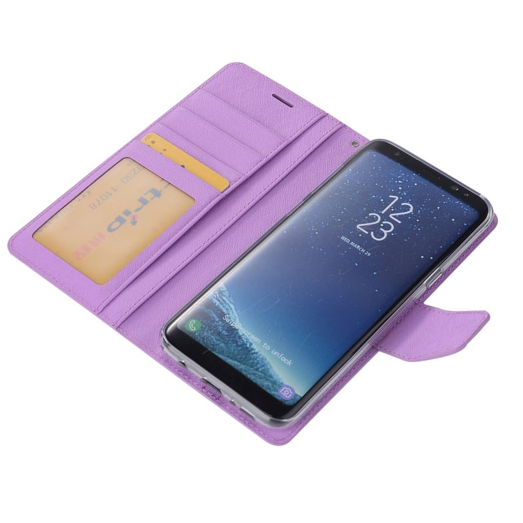 For Galaxy S8 Silk Texture Horizontal Flip Leather Case with Wallet & Holder & Card Slot & Photo Frame