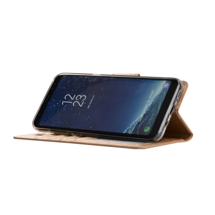 For Galaxy S8 + / G9550 Silk Texture Horizontal Flip Leather Case with Wallet & Holder & Card Slot & Photo Frame