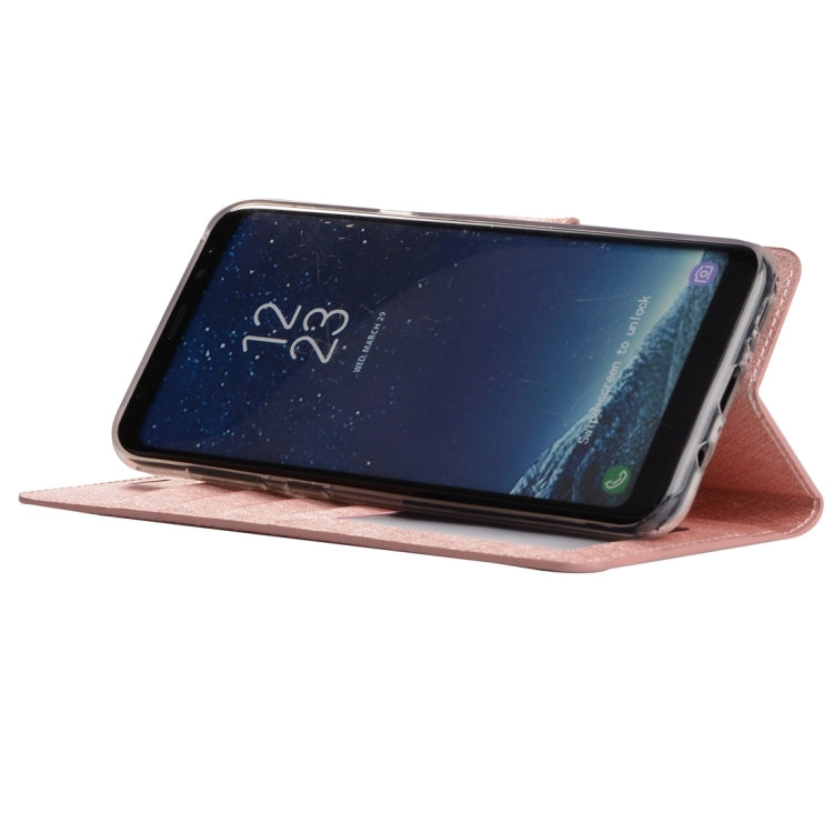 For Galaxy S8 + / G9550 Silk Texture Horizontal Flip Leather Case with Wallet & Holder & Card Slot & Photo Frame