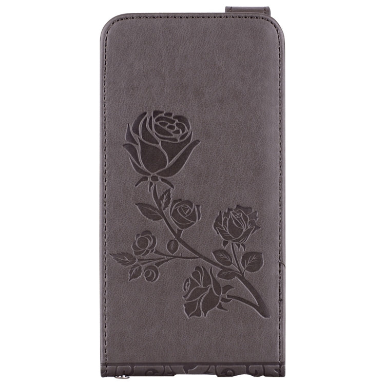 For Galaxy A3 (2017) Roses Pressed Flowers Pattern Vertical Flip Leather Case with Card Slot & Lanyard