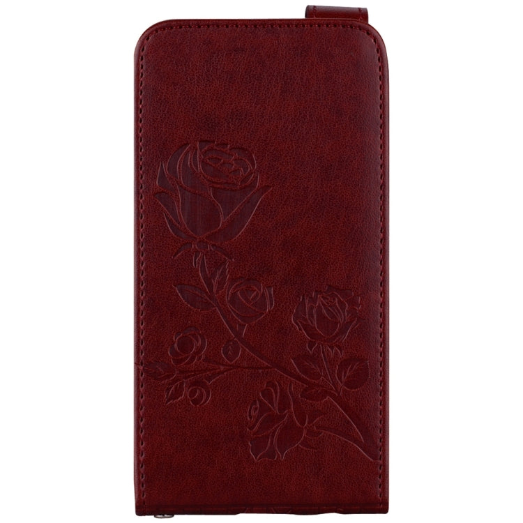 For Galaxy A3 (2017) Roses Pressed Flowers Pattern Vertical Flip Leather Case with Card Slot & Lanyard