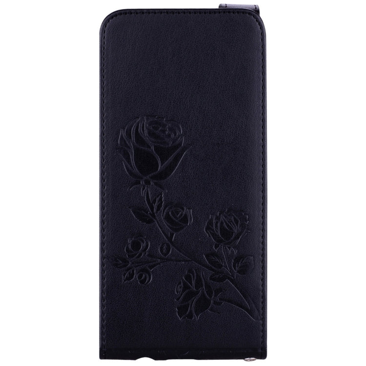 For Galaxy S8 Roses Pressed Flowers Pattern Vertical Flip Leather Case with Card Slot & Lanyard