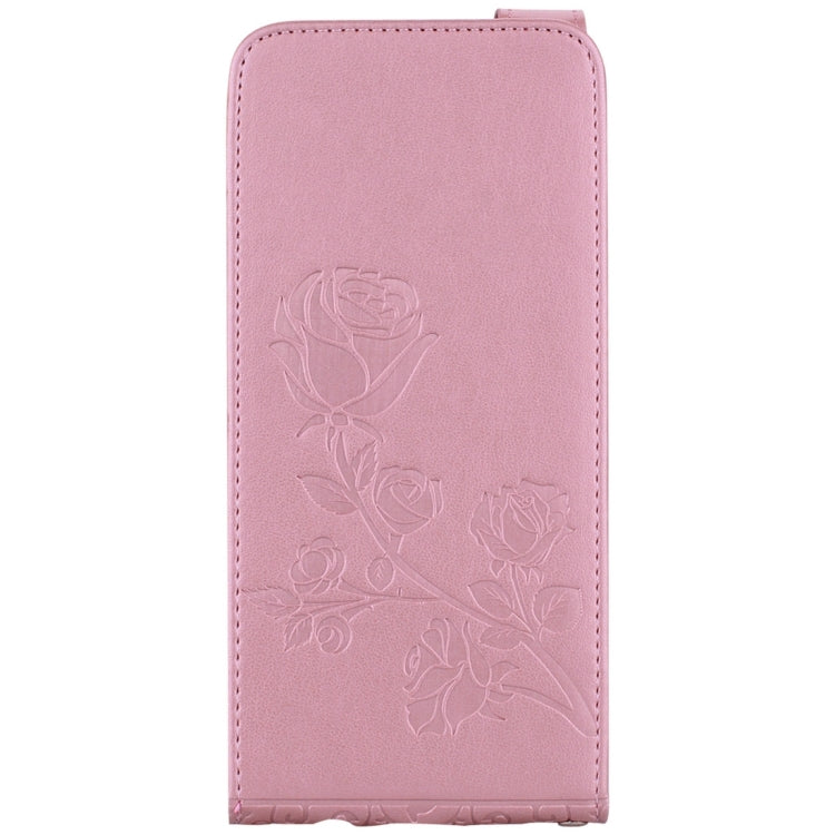 For Galaxy S8 Roses Pressed Flowers Pattern Vertical Flip Leather Case with Card Slot & Lanyard