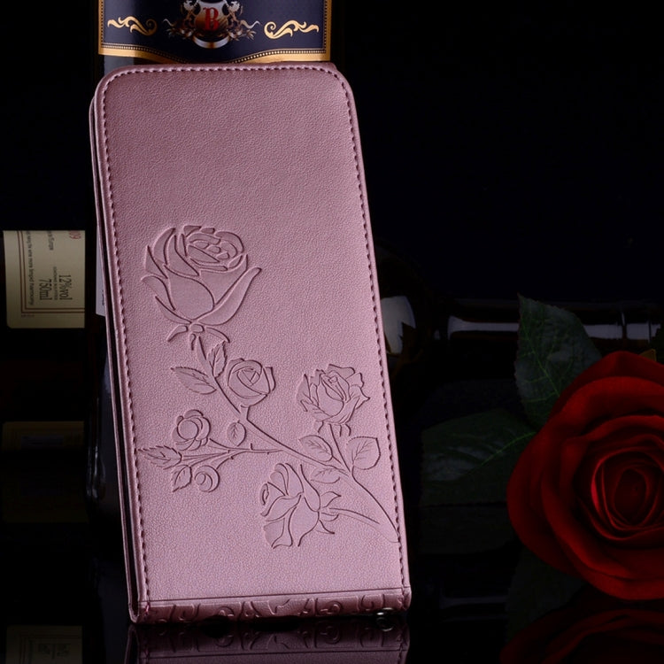 For Galaxy S8 Roses Pressed Flowers Pattern Vertical Flip Leather Case with Card Slot & Lanyard