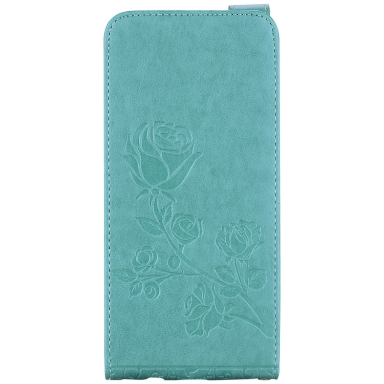 For Galaxy S8 Roses Pressed Flowers Pattern Vertical Flip Leather Case with Card Slot & Lanyard