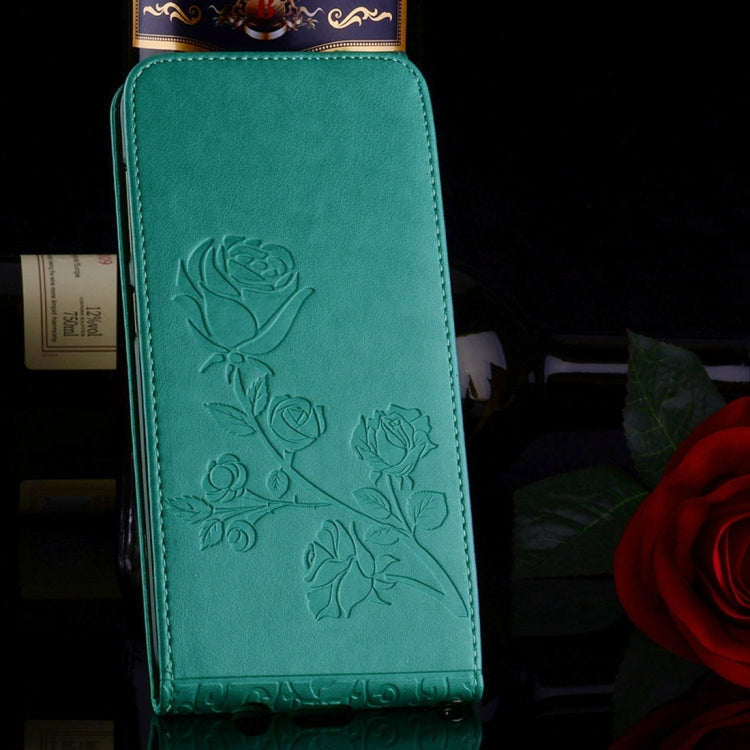 For Galaxy S8 Roses Pressed Flowers Pattern Vertical Flip Leather Case with Card Slot & Lanyard