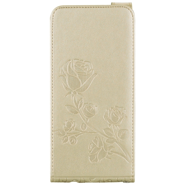 For Galaxy S8 Roses Pressed Flowers Pattern Vertical Flip Leather Case with Card Slot & Lanyard