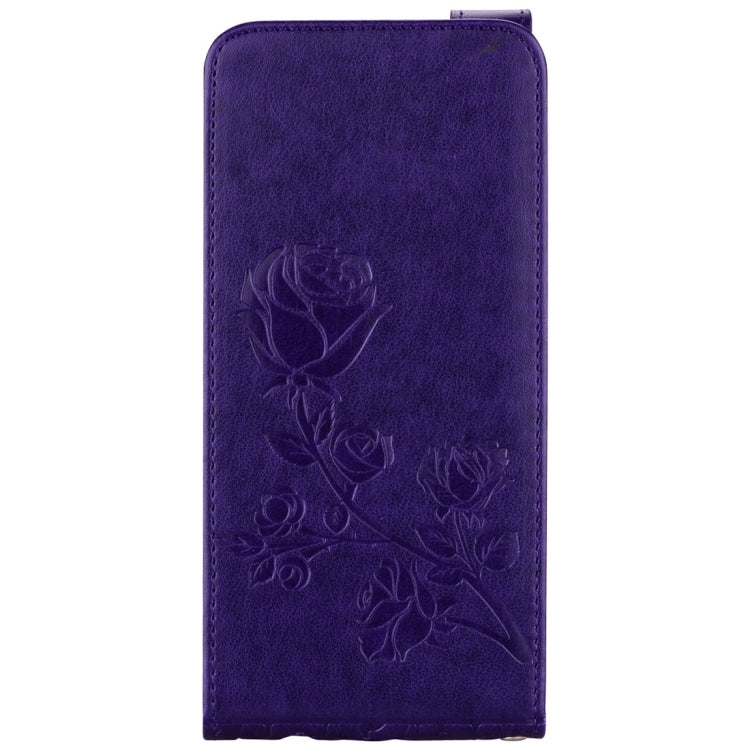 For Galaxy S8 Roses Pressed Flowers Pattern Vertical Flip Leather Case with Card Slot & Lanyard