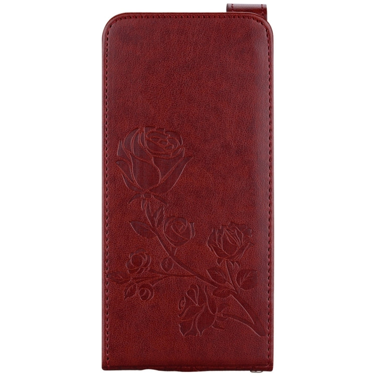 For Galaxy S8 Roses Pressed Flowers Pattern Vertical Flip Leather Case with Card Slot & Lanyard