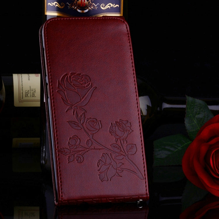For Galaxy S8 Roses Pressed Flowers Pattern Vertical Flip Leather Case with Card Slot & Lanyard