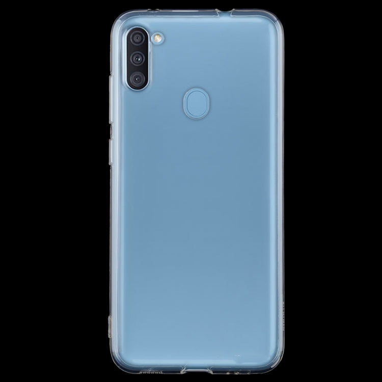 For Galaxy A11 Global Version 0.5mm Ultrathin TPU Soft Protective Case (Transparent)