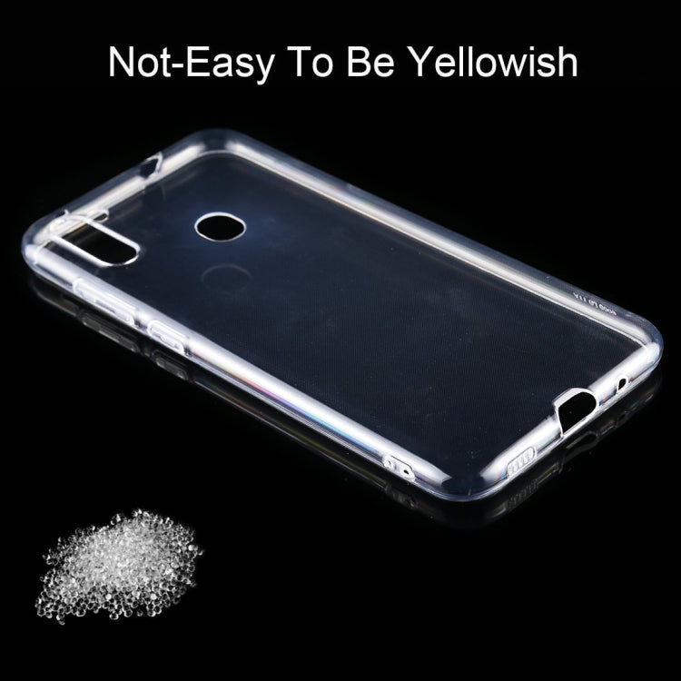 For Galaxy A11 Global Version 0.5mm Ultrathin TPU Soft Protective Case (Transparent)