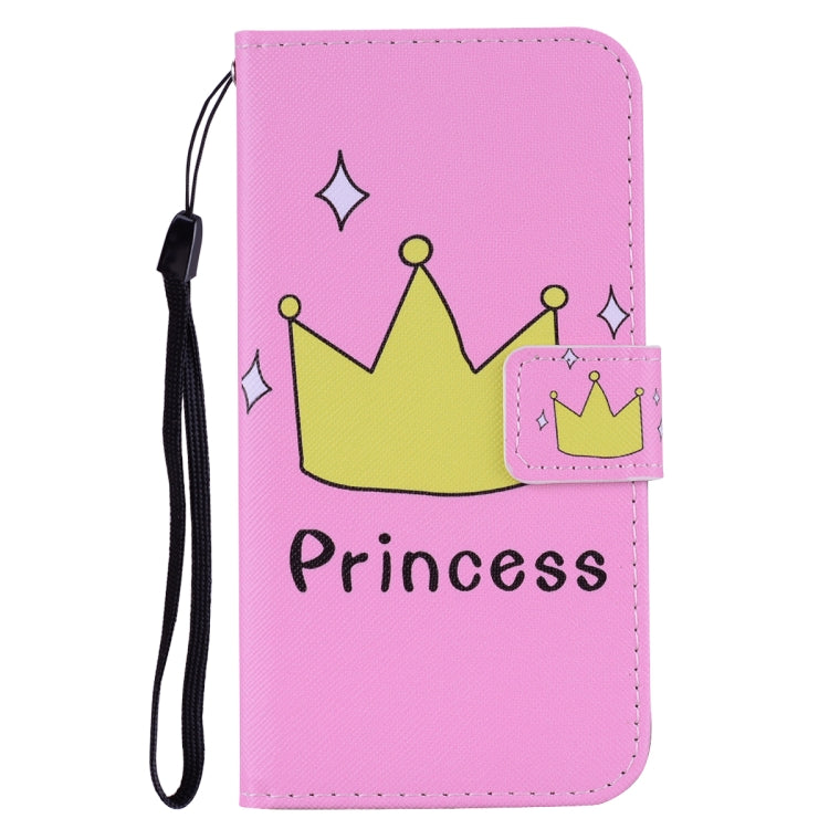 Crown Pattern Colored Drawing Horizontal Flip Leather Case for Galaxy S10e, with Holder & Card Slots & Wallet & Lanyard