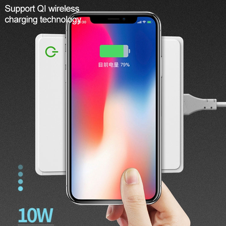 6 in 1 QC 3.0 USB Interface + 3 USB Ports + PD 65W Ports + QI Wireless Fast Charging Multi-function Charger with LED Display,