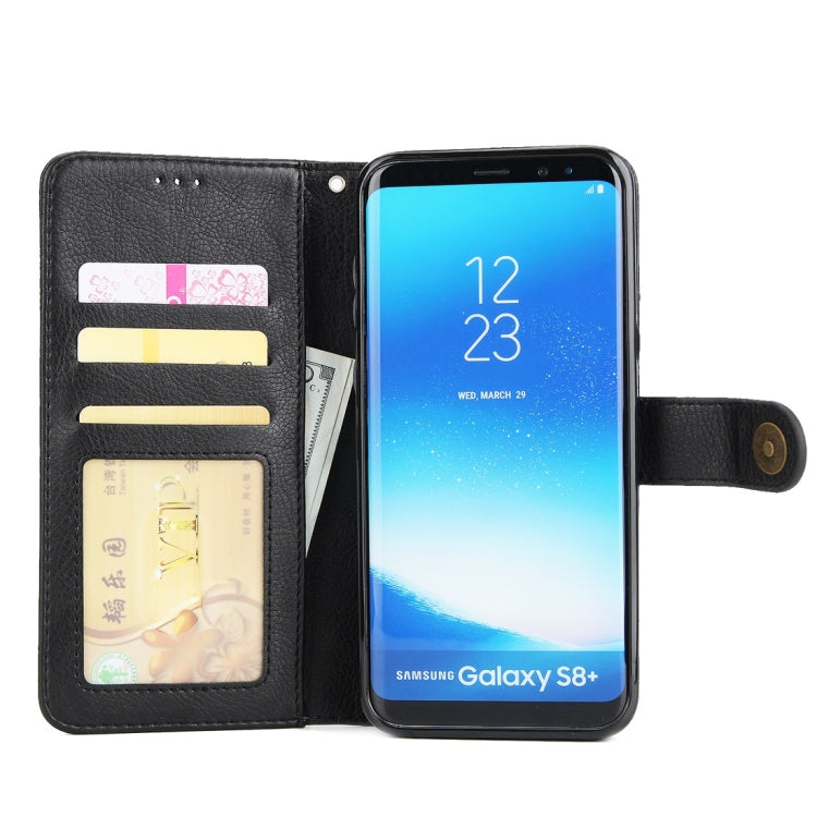 For Galaxy S8 + / G9550 Litchi Texture Detachable Rivet buckle Horizontal Flip Leather Case with Holder & Card Slots & Wallet & Photo Frame & Lanyard