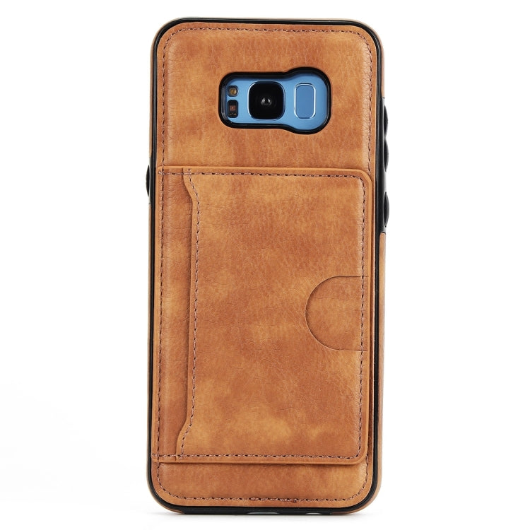 For Galaxy S8 + / G9550 Litchi Texture Detachable Rivet buckle Horizontal Flip Leather Case with Holder & Card Slots & Wallet & Photo Frame & Lanyard