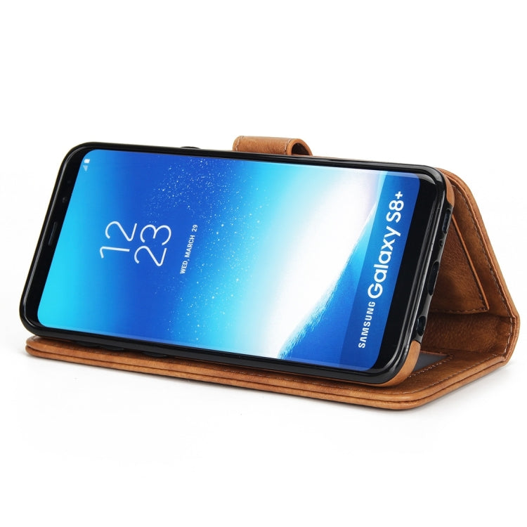 For Galaxy S8 + / G9550 Litchi Texture Detachable Rivet buckle Horizontal Flip Leather Case with Holder & Card Slots & Wallet & Photo Frame & Lanyard