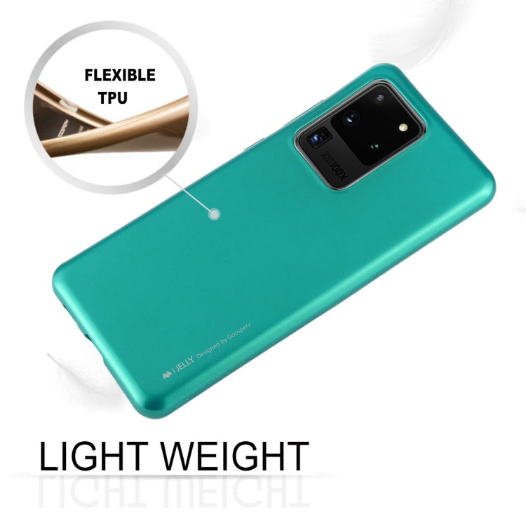 GOOSPERY i-JELLY TPU Shockproof and Scratch Case for Galaxy S20 Ultra (Green)