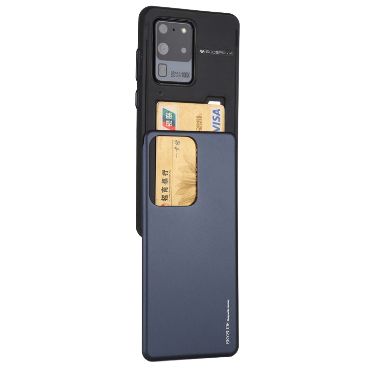 GOOSPERY Sky Slide Bumper TPU + PC Case for Galaxy S20 Ultra, with Card Slot
