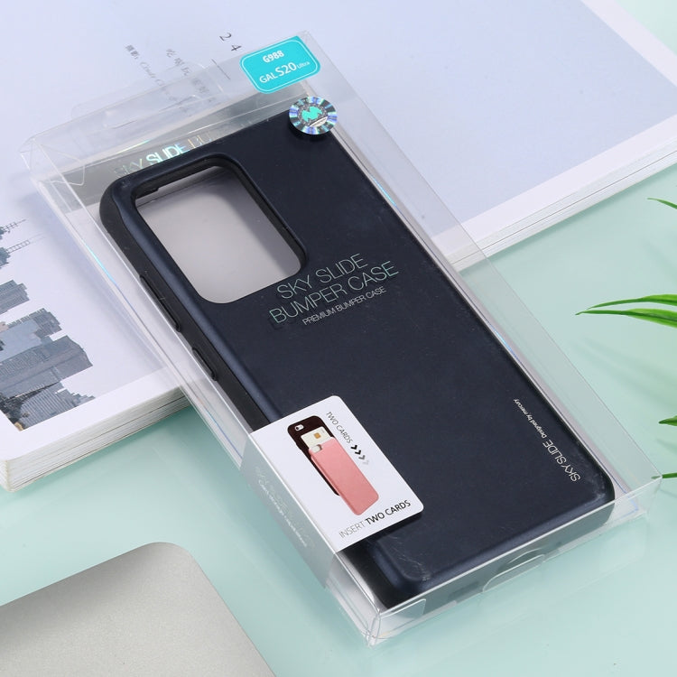 GOOSPERY Sky Slide Bumper TPU + PC Case for Galaxy S20 Ultra, with Card Slot