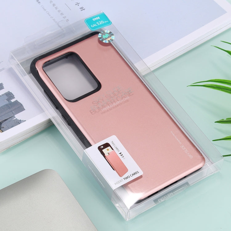 GOOSPERY Sky Slide Bumper TPU + PC Case for Galaxy S20 Ultra, with Card Slot