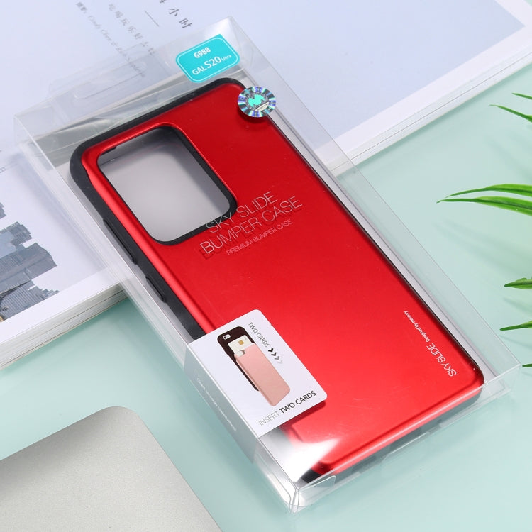 GOOSPERY Sky Slide Bumper TPU + PC Case for Galaxy S20 Ultra, with Card Slot