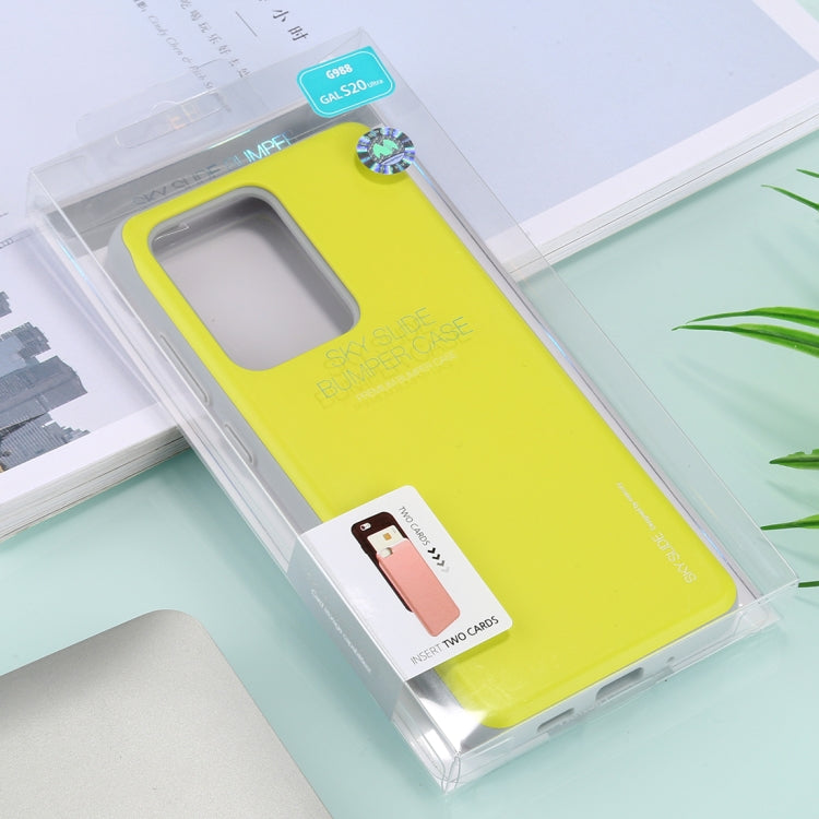 GOOSPERY Sky Slide Bumper TPU + PC Case for Galaxy S20 Ultra, with Card Slot