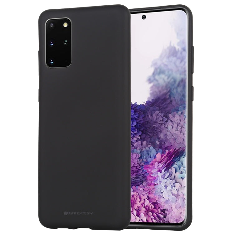 GOOSPERY SOFT FEELING Liquid TPU Drop-proof Soft Case for Galaxy S20+ (Black)