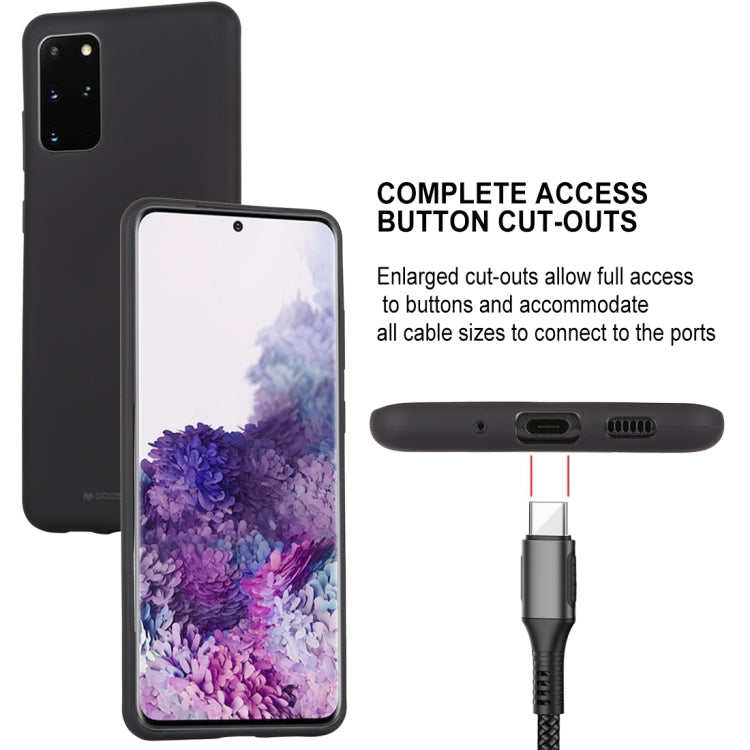 GOOSPERY SOFT FEELING Liquid TPU Drop-proof Soft Case for Galaxy S20+ (Black)