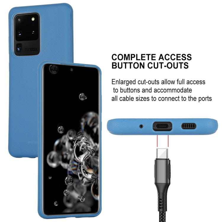 GOOSPERY STYLE LUX Series Shockproof Soft TPU Case for Galaxy S20 Ultra (Blue)