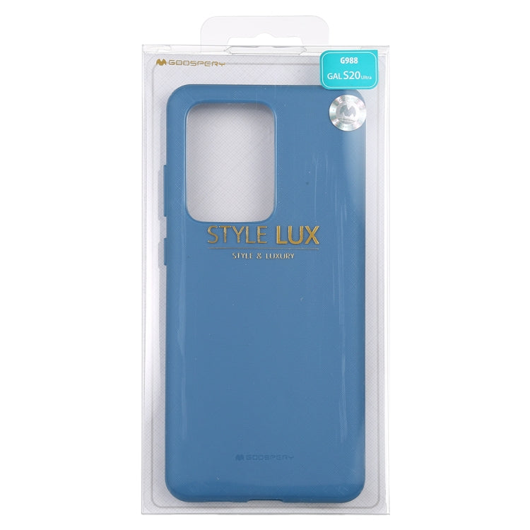 GOOSPERY STYLE LUX Series Shockproof Soft TPU Case for Galaxy S20 Ultra (Blue)
