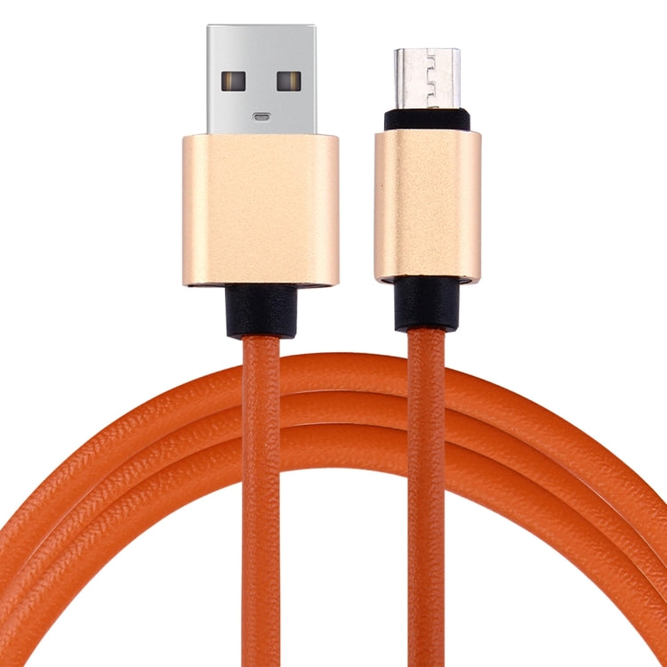 1m PU Leather Knitting Metal Head 90 Cores Micro USB to USB 2.0 Data / Charger Cable, For Samsung / Huawei / Xiaomi / Meizu / LG / HTC and Other Smartphones