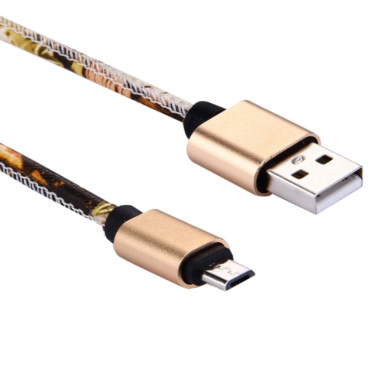 1m PU Leather Knitting Metal Head 90 Cores Micro USB to USB 2.0 Data / Charger Cable, For Samsung / Huawei / Xiaomi / Meizu / LG / HTC and Other Smartphones