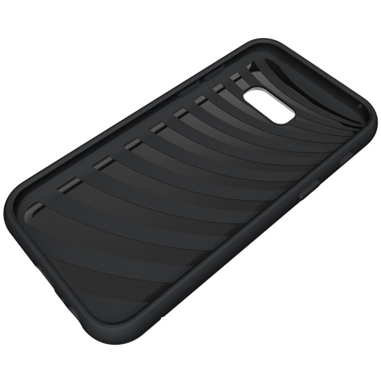 For Galaxy A3 (2017) / A320 Brushed Texture Separable PC + TPU Protective Combination Back Case with Holder & Card Slot