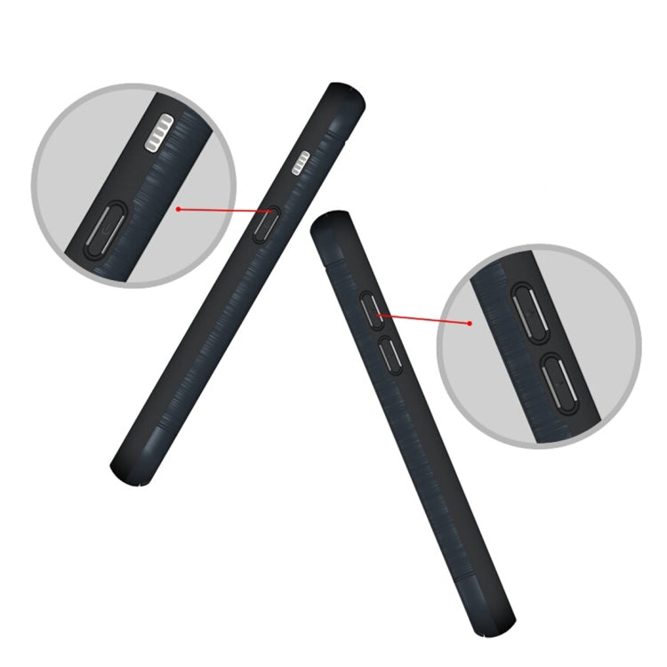 For Galaxy A3 (2017) / A320 Brushed Texture Separable PC + TPU Protective Combination Back Case with Holder & Card Slot