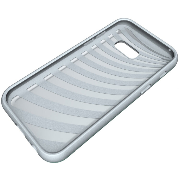 For Galaxy A3 (2017) / A320 Brushed Texture Separable PC + TPU Protective Combination Back Case with Holder & Card Slot